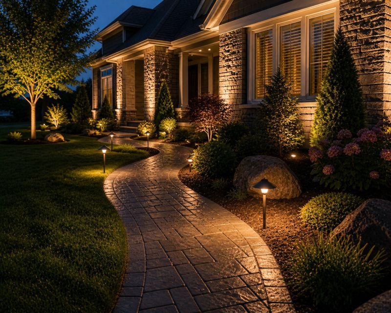 Courtyard Light Installation in Provo, UT