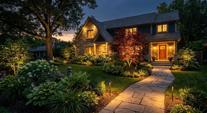 Sidewalk Lighting Installation in Olathe, KS